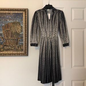 See through, long sleeve dress.